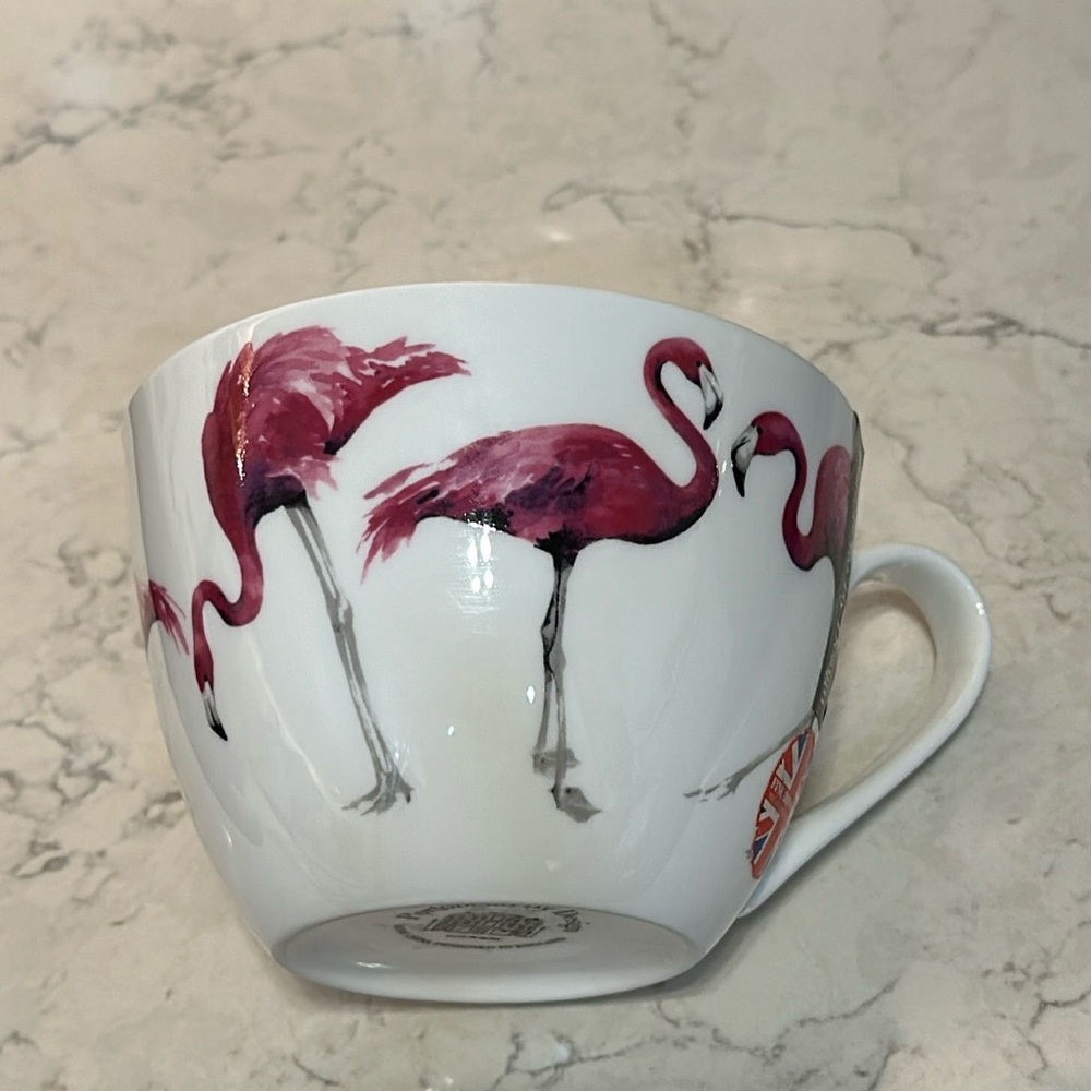 Flamingo Pretty In Pink Large Coffee Tea Mug Portobello By Design Bone China New - Picture 3 of 6